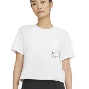 Nike shirt w/ pocket and 3D silver swoosh